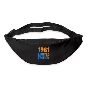 1981 Limited Edition Geburtstag Geschenk Frau Mann - Gürteltasche - Schwarz - Vorne