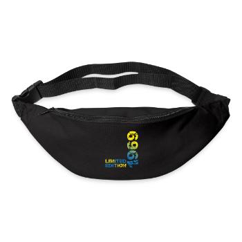 1969 édition limitée anniversaire cadeau femme mari - Sac banane - noir - Devant
