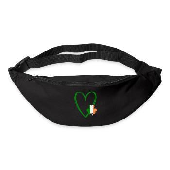 St Patricks Day Accessoires Ireland Shamrock Deko - Gürteltasche - Schwarz - Vorne