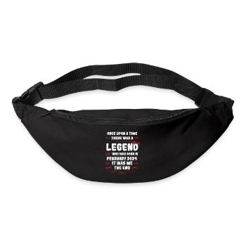 Es war einmal eine Legende. Februar 2024 Geburtsta - Gürteltasche - Schwarz - Vorne
