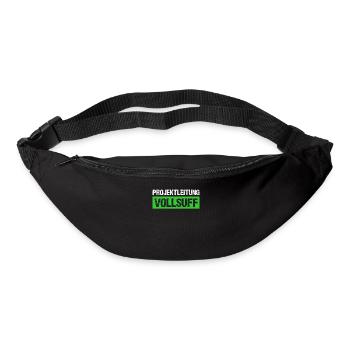 Bier Saufen Shirt Damen Herren Feiern Partnerlook - Gürteltasche - Schwarz - Vorne