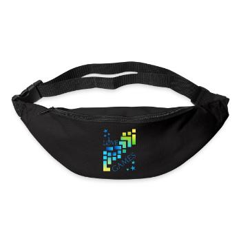 I love games - Bum bag - black - Front