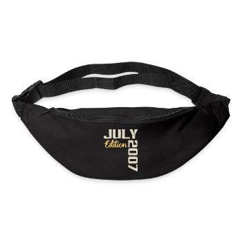 Juli 2007 Geburtstagsshirt Juli 2007 - Gürteltasche - Schwarz - Vorne
