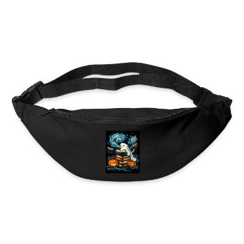 Cadeau d’Halloween Femmes Hommes Enfants Décoration - Sac banane - noir - Devant