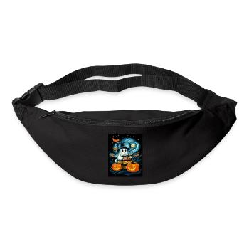 Cadeau d’Halloween Femmes Hommes Enfants Décoration - Sac banane - noir - Devant