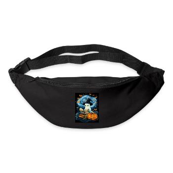 Cadeau d’Halloween Femmes Hommes Enfants Décoration - Sac banane - noir - Devant