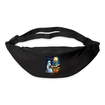Cadeau d’Halloween Femmes Hommes Enfants Décoration - Sac banane - noir - Devant
