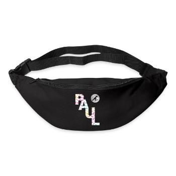 PAUL - Beautiful boy name with dinosaur - Bum bag - black - Front