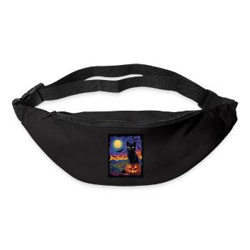 Halloween Gift Women Cat Men Kids Decoration - Bum bag - black - Front