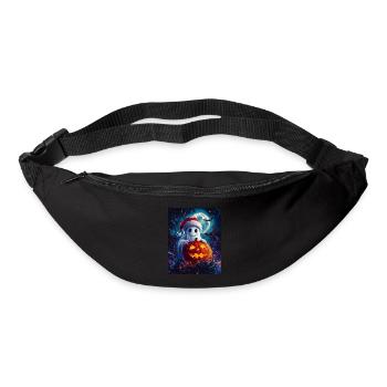 Halloween Gift Ghost with Christmas Hat Decoration - Bum bag - black - Front