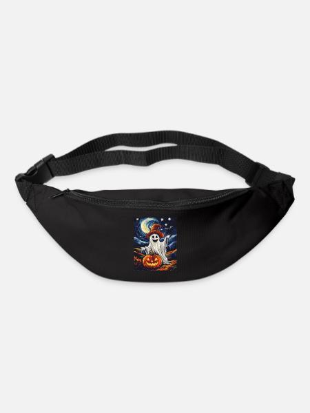 Halloween Geschenk Frauen Geist Männer Kinder Deko - Gürteltasche - Schwarz