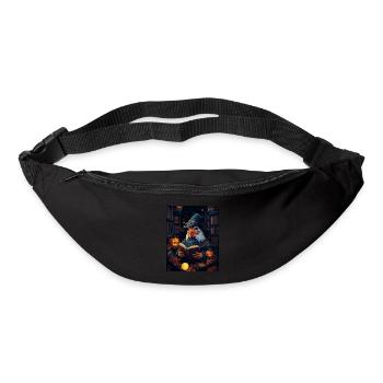 Cadeau d’Halloween Femmes Coq Hommes Enfants Décoration - Sac banane - noir - Devant
