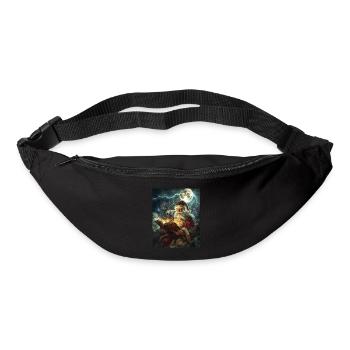 Weihnachtsmann Frauen Männer Kinder Weihnachten - Gürteltasche - Schwarz - Vorne