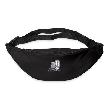 Voulez-vous en parler ? Éléphant triste - Sac banane - noir - Devant