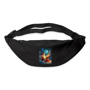 Weihnachtsmann Frauen Männer Kinder Weihnachten - Gürteltasche - Schwarz - Vorne