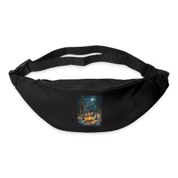 Père Noël Femmes Hommes Enfants Noël - Sac banane - noir - Devant