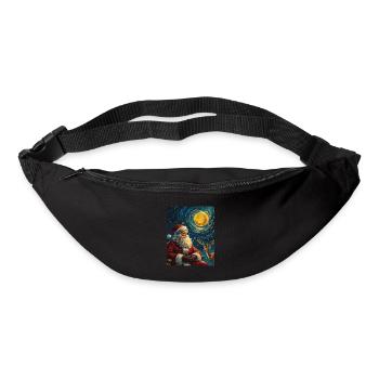Weihnachtsmann Frauen Männer Kinder Weihnachten - Gürteltasche - Schwarz - Vorne
