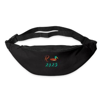 Duck Pension 2025 Pension Retirement Grandpa Grandma Pensioner - Bum bag - black - Front