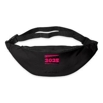 Jugendweihe 2025 Gästebuch Geschenk Mädchen Jungen - Gürteltasche - Schwarz - Vorne