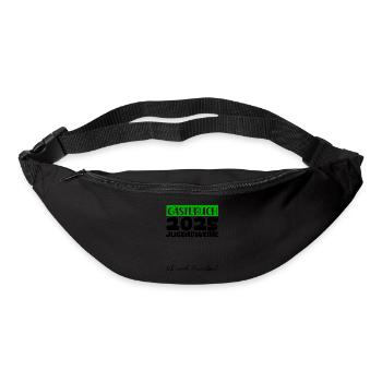 Jugendweihe 2025 Gästebuch Geschenk Mädchen Jungen - Gürteltasche - Schwarz - Vorne