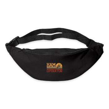Radio amateurs Morse code transmit radio amateur Gesch - Bum bag - black - Front