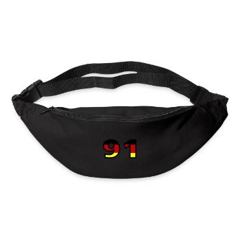 91 Numéro Allemagne Jersey - Sac banane - noir - Devant