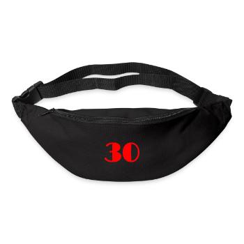 30. 30 YEARS. 30TH ANNIVERSARY. BIRTHDAY 30 YEARS. - Bum bag - black - Front