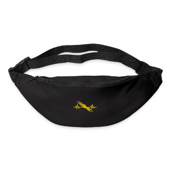 Herzschlag Schwimmer - Taucher Wassersport Athlet - Gürteltasche - Schwarz - Vorne