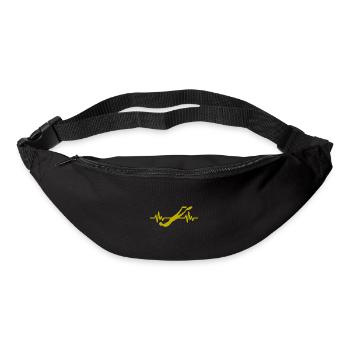 Herzschlag Schwimmer - Taucher Wassersport Athlet - Gürteltasche - Schwarz - Vorne