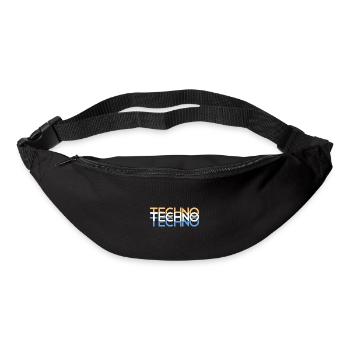Techno - Sac banane - noir - Devant