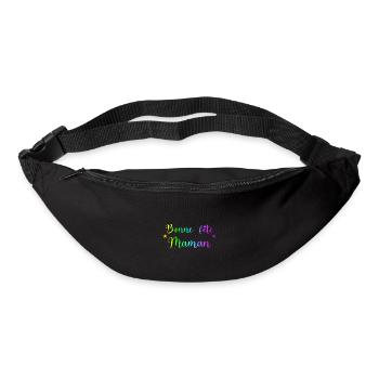 BONNE FÊTE MAMAN. MAMAN. FÊTE DES MÈRES. JE T'AIME - Sac banane - noir - Devant