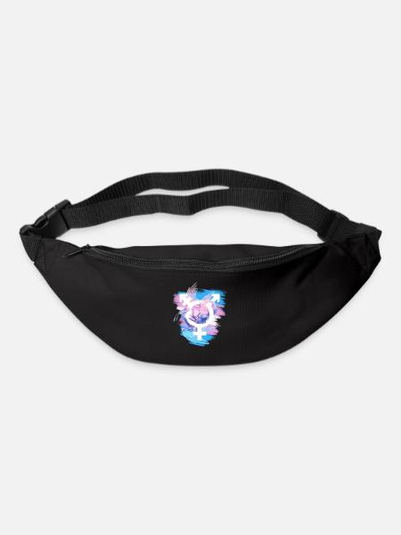 Dragon Fierté Transgenre - Sac banane - noir