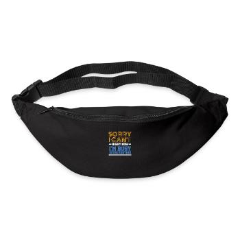 Tut mir leid, ich kann jetzt nicht. Ich bin beschäftigt Introvertierte Introvertierte Anti-Soziale Geschenke - Gürteltasche - Schwarz - Vorne