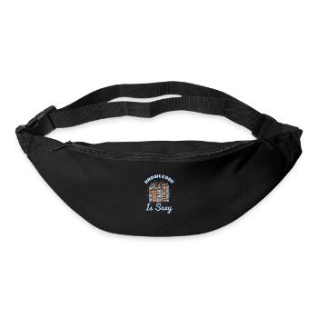 Knowledge Is Sexy Bookish Book Smart Genius Nerd - Bum bag - black - Front