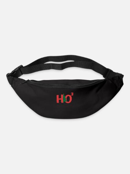 Spaß HO3 Mathe-Sonderlings-Weihnachtsbaum Ho Ho Ho - Gürteltasche - Schwarz