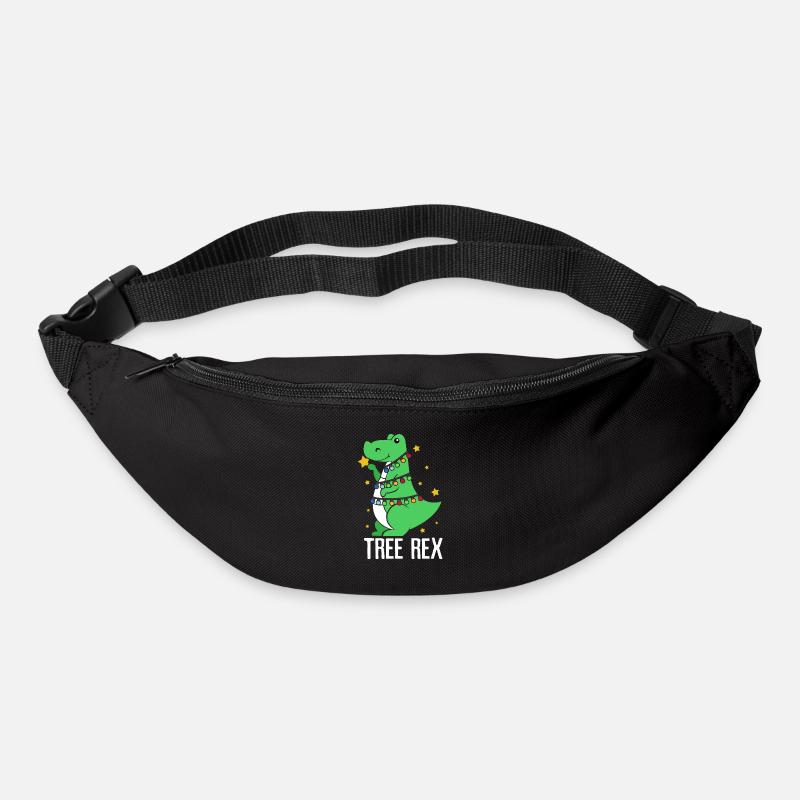 Dinosaurier Weihnachten Dino Christmas Geschenk - Gürteltasche - Schwarz