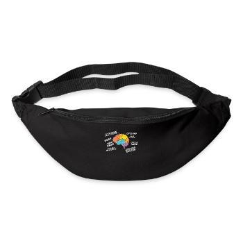 Cyclisme - Anatomie du cerveau d’un cycliste - Sac banane - noir - Devant