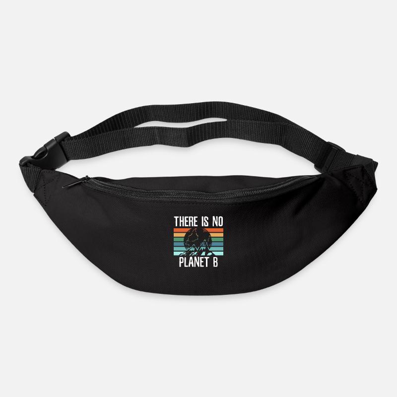 Klima Klimawandel Klimaschutz Regenwald Geschenk - Gürteltasche - Schwarz
