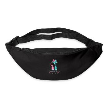 Cadeau de salon de manucure de salon de manucure brossé - Sac banane - noir - Devant