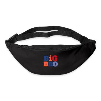 Big Bro Bruder Spruch - Gürteltasche - Schwarz - Vorne