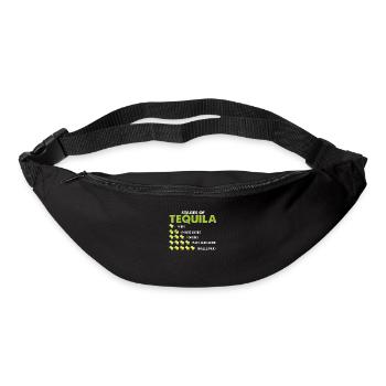 Stufen von Tequila Lustiges Tequila-Trinkergeschenk - Gürteltasche - Schwarz - Vorne