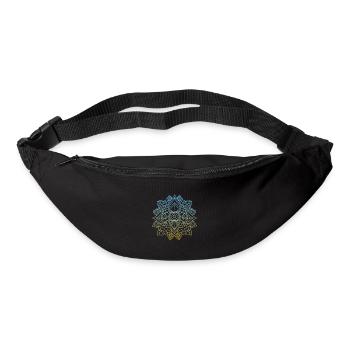 Mandala Rosette kreisförmiges Muster Geschenk - Gürteltasche - Schwarz - Vorne