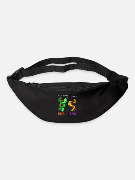 Rna strand and a dna strand - biology - Bum bag - black