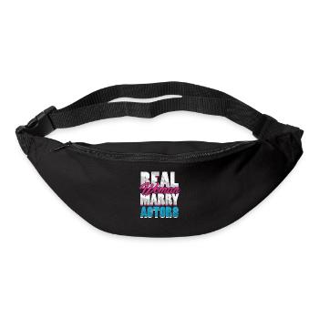 Real Woman Marry Acteur Acteurs Épouse Actrice - Sac banane - noir - Devant