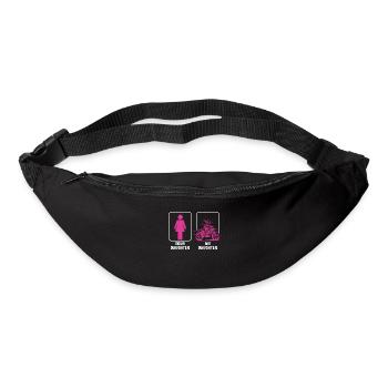 Daughter Father Biker Motocross Motorcycle Gift - Bum bag - black - Front