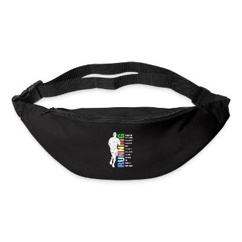 Marathonläufer Geschenk Spaß Läufer Definition Läufer - Gürteltasche - Schwarz - Vorne