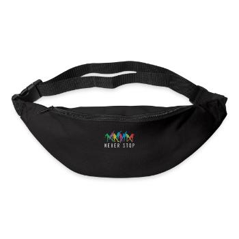Ne jamais arrêter rollerblading roller en ligne - Sac banane - noir - Devant