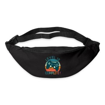 Level 12 birthday geek gift 12 years gamer - Bum bag - black - Front