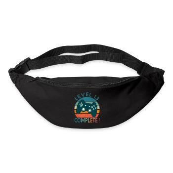 Level 13 birthday geek gift 13 years gamer - Bum bag - black - Front