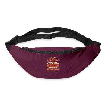 Professeur de religion - Sac banane - bordeaux  - Devant
